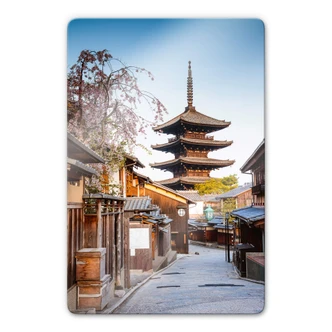 Glasbild Colombo - Yasaka Pagode in Japan 