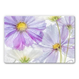 Tableau en verre Disher - Frozen Flowers Tableau en verre Disher - Frozen Flowers