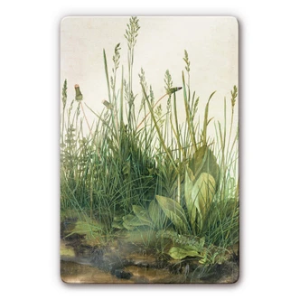 Tableau en verre - Dürer - La grande pelouse 