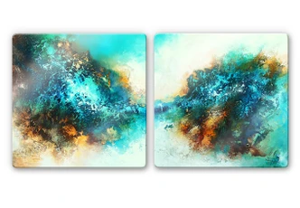 Fedrau - In Neptune\'s Kingdom Glass art (2 parts) 