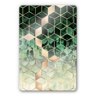 Glasbild Fredriksson - Natur trifft auf Geometrie Glasbild Fredriksson - Natur trifft auf Geometrie