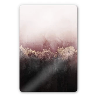 Glasbild  Fredriksson - Rosa Himmel 