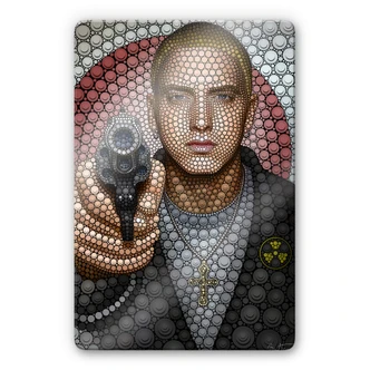 Glasbild Ben Heine - Circlism: Eminem 