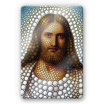 Glasbild Ben Heine - Circlism: Jesus Christus 