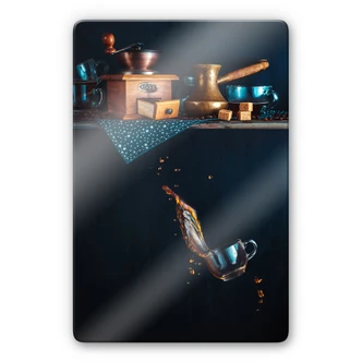 Glass Print Belenko - Coffee from the top Glass Print Belenko - Coffee from the top