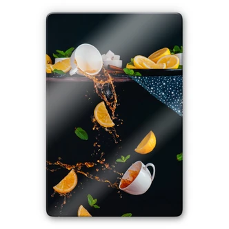 Glasschilderij Belenko - Tea from the top 