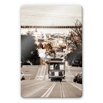 Cable Cars Glass art 
