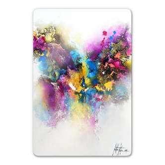 Glasschilderijen Kunst van Natalie Fedrau - Lila Liefde 