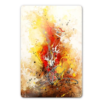 Glasbild Fedrau - Osterfeuer 