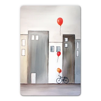 Glasschilderijen Tina Melz - De Ballonverkoper 