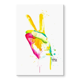 Glasbild Buttafly - Peace 02 