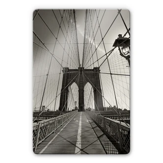 Tableau en verre - Brooklyn Bridge en perspective Tableau en verre - Brooklyn Bridge en perspective