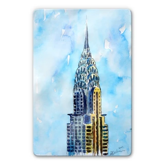 Bleichner - Chrysler Building in NYC Glass art 