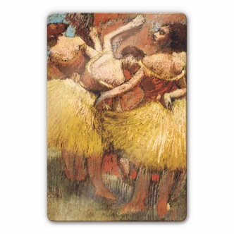 Glasbild Degas - Drei Tänzerinnen 
