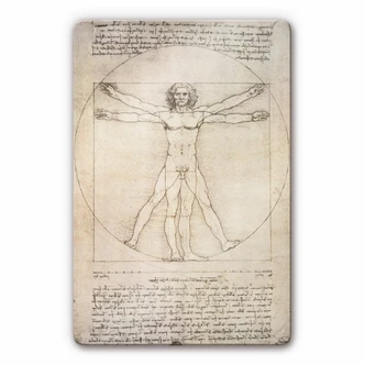 Glasbild da Vinci - Proportionszeichnung 