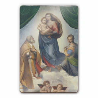 Tableau en verre - Raphaël- La Madone Sixtine 