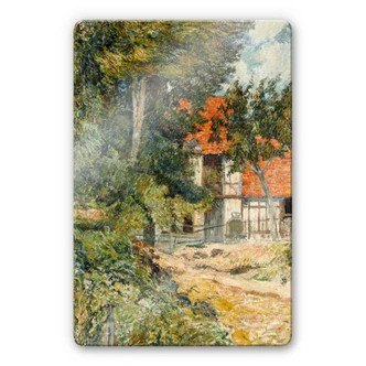 Stampa su vetro - Gauguin - Casa colonica in Normandia 