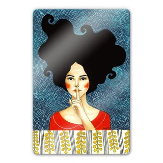 Glasschilderij Hülya - Quiet 