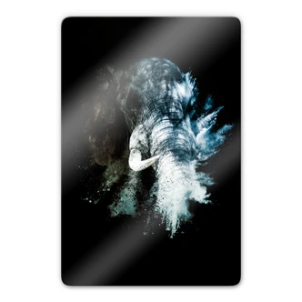 Glass Picture Hugonnard - Wild Explosion: Elephant 