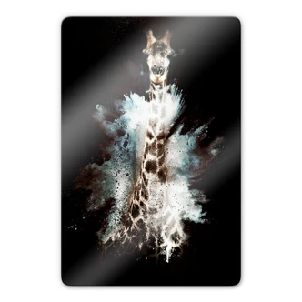 Glasbild Hugonnard - Wild Explosion: Giraffe 