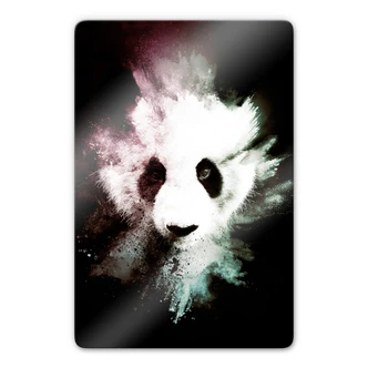 Glasbild Hugonnard - Wild Explosion: Panda 