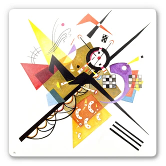 Glass Print Kandinsky – On White II 