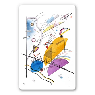 Glass Print Kandinsky - Ongoing Stripe 