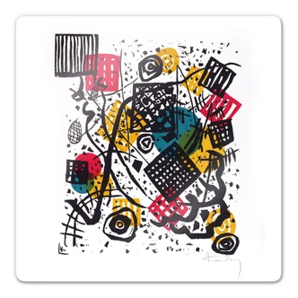 Glass print Kandinsky – Small World V 