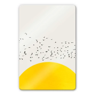 Tableau en verre Kubistika - Oiseaux 