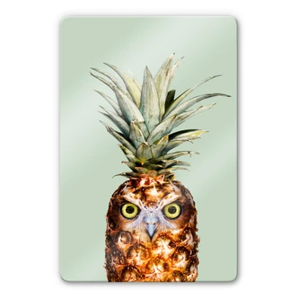 Glasschilderij Loose - Pineapple Owl 