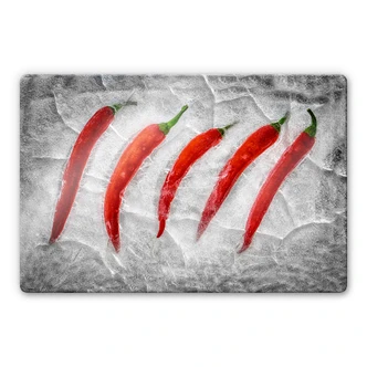 Glasbild Losada - Frozen Fire 