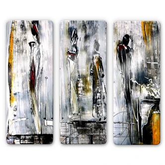 Glasbild Niksic - Erfolgsstufen (3-teilig) 