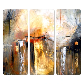 Glasbild Niksic - Licht und Landschaft (3-teilig)  
