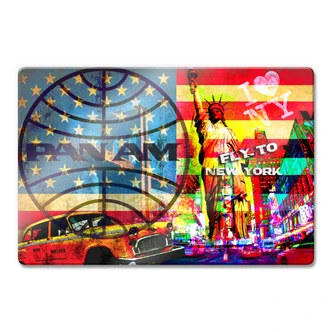 Glass Print Pan Am – New York 