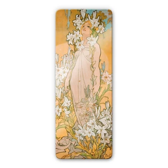 Tableau en verre - Mucha - Le lis 
