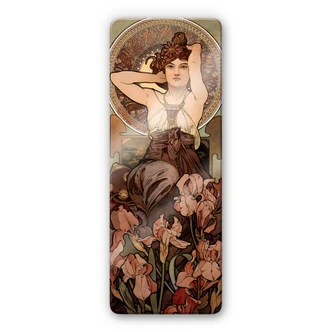 Mucha - Gemstones: Amethyst Glass art 