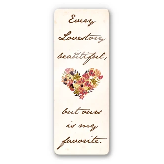 Tableau en verre - Every lovestory is beautiful - Panorama 