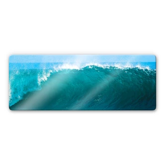 Perfect Wave Glass art - Panorama 