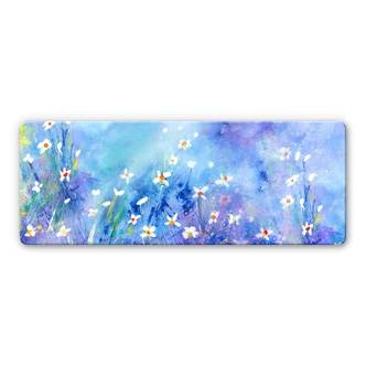 Glasschilderij Niksic - Blauwe Zomer 