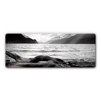 Tableau en verre - Log and Lake Panorama 