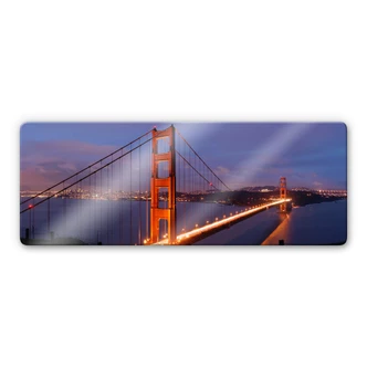Golden Gate Bridge Glass art - Panorama 