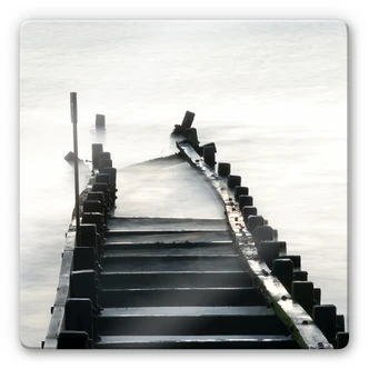 Tableau en verre - Way to nowhere - carré 