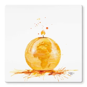 Tableau en verre - Buttafly - Time 