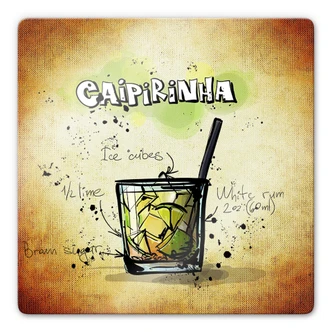 Caipirinha - Recipe Glass art 
