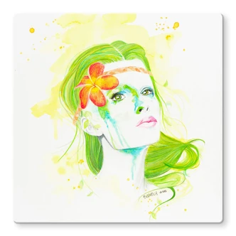 Glasbild Buttafly - Natural Girl 
