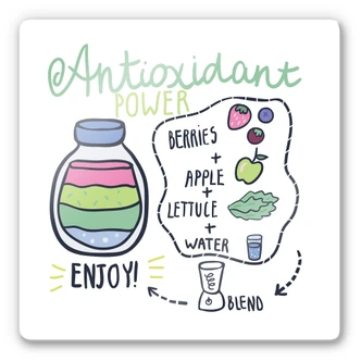 Glasbild Smoothie - quadratisch 