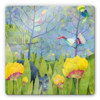 Glasbild Blanz - Im Dschungel 