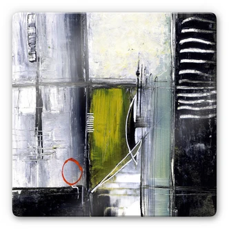 Glasbild Niksic - Gespannter Bogen - quadratisch 