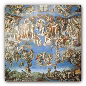 Tableau en verre - Michel-Ange - Le Jugement dernier 