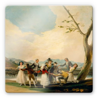 Stampa su vetro - Goya - Il gioco della mosca cieca 